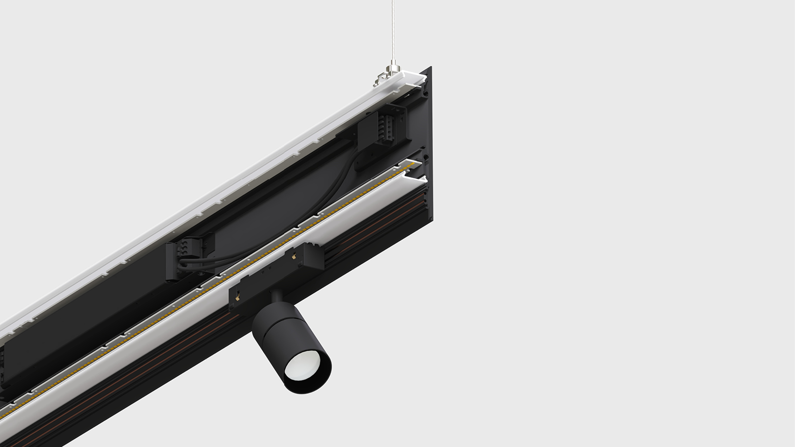 Traceline - Deep Pendant Direct/Indirect - Track 48V | Reggiani ...