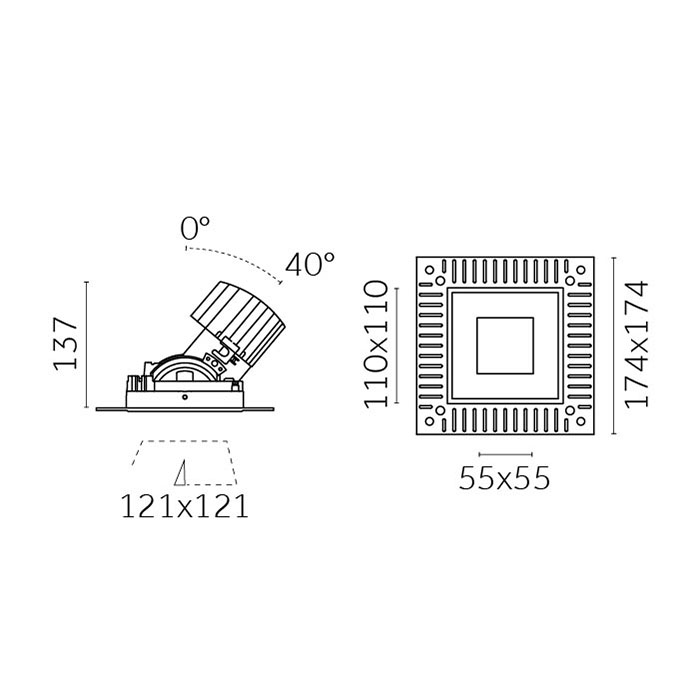 Mood Pro Adjustable Square Pyramid - INLITE NZ